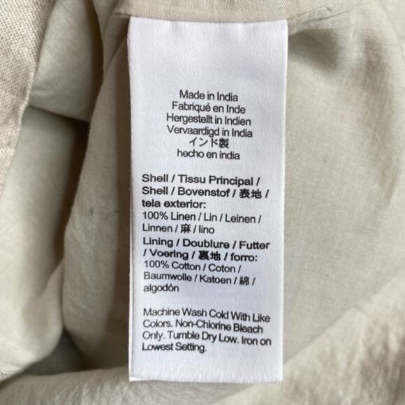 J. Crew V-back Linen Shirtdress - Picture 8 of 10